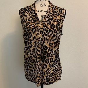 Leopard print top